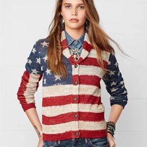 Ralph Lauren Red, White, and Blue Sweater